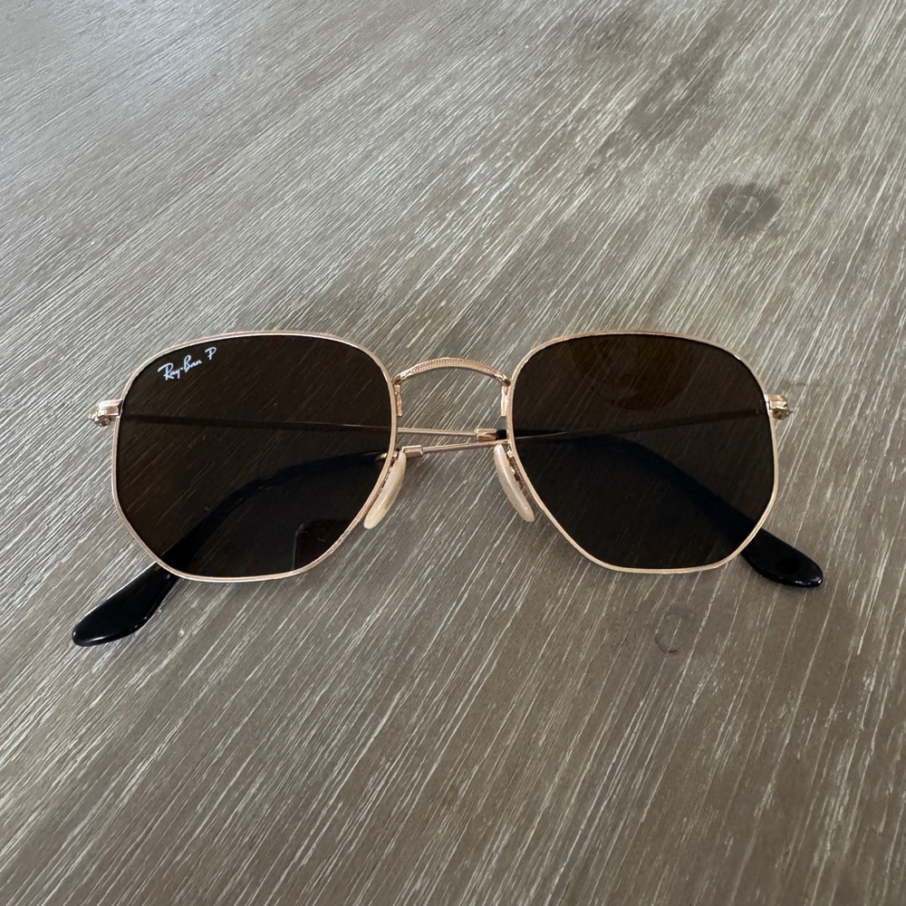 Ray-Ban HEXAGONAL FLAT LENSES Sunglasses with Brown Lenses
